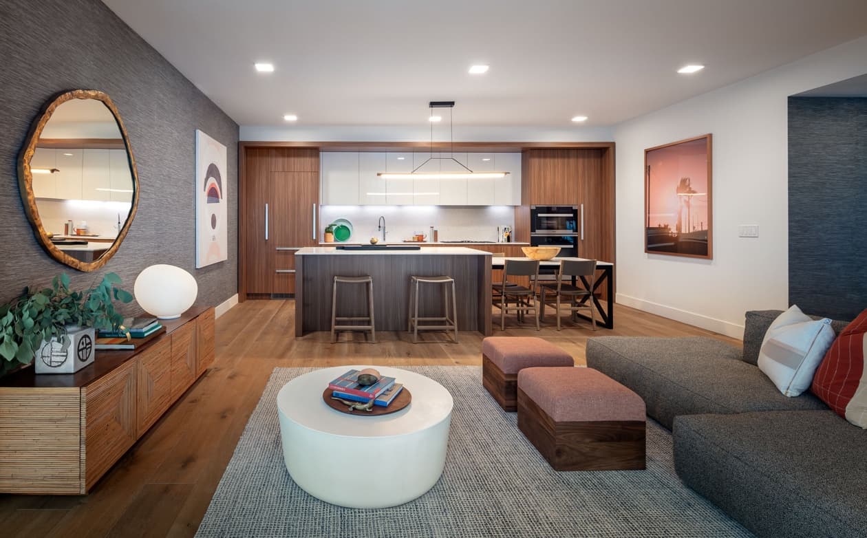 Open concept layouts, hardwood flooring, and large windows work together to create a grand and luxurious experience.