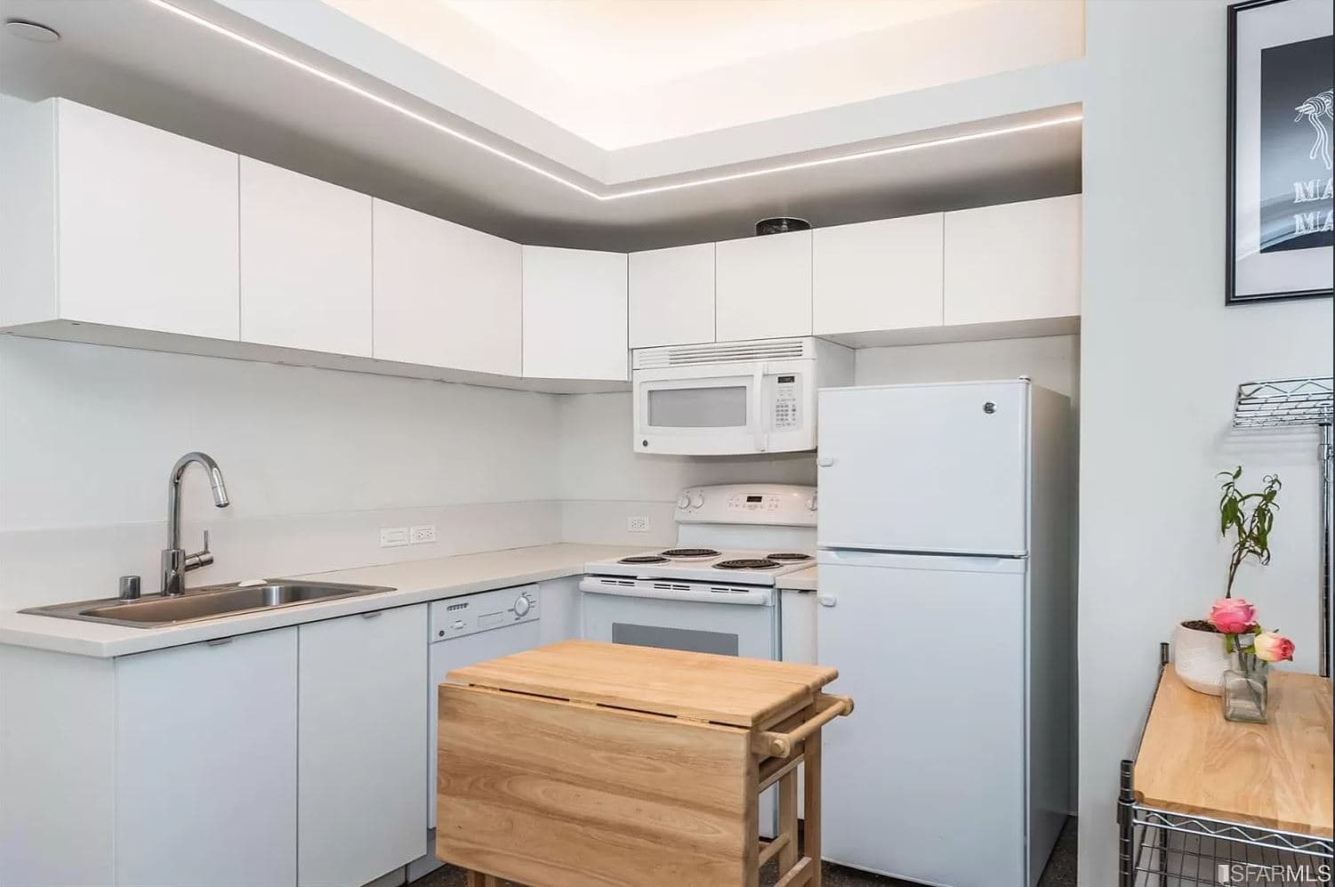 Kitchens are sleek and efficient with space, allowing for proper amount of room for cooking and baking. 