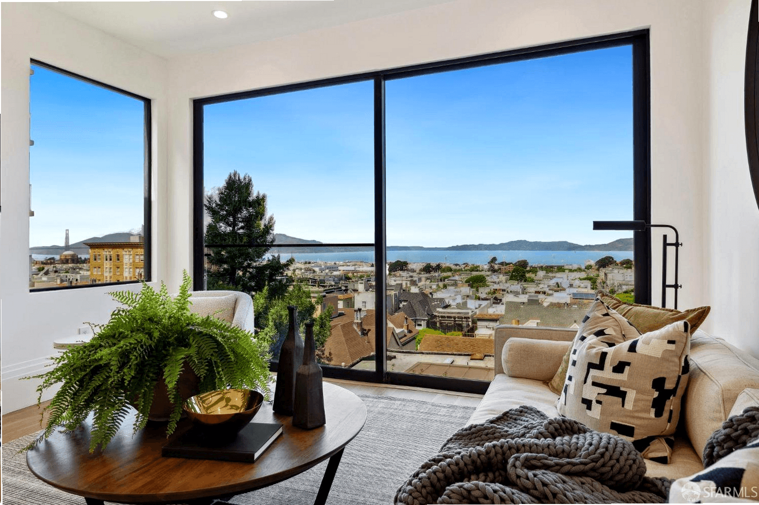 Pacific Heights mansion penthouse with views.