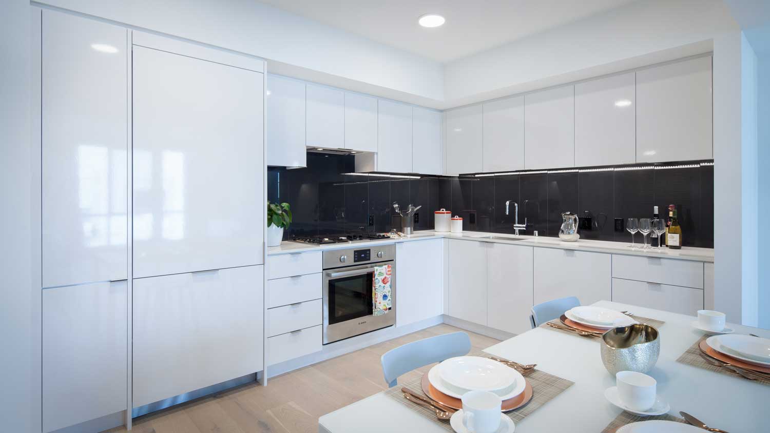 Many homes in 99 Rausch have an open concept that capitalizes on natural lighting and design to emphasize capaciousness and breathability.