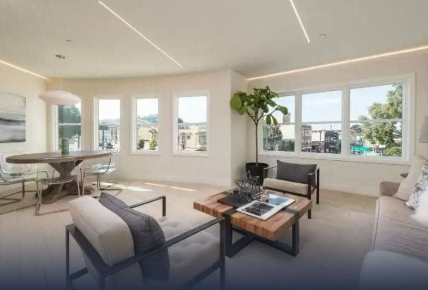 The Crimson, similar to the neighborhood it sits in, values a light, natural atmosphere with open concepts and ample lighting.