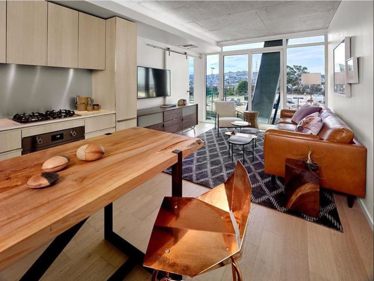 Residences in the Rowan have an open floor concept that prioritizes spaciousness and natural light. 