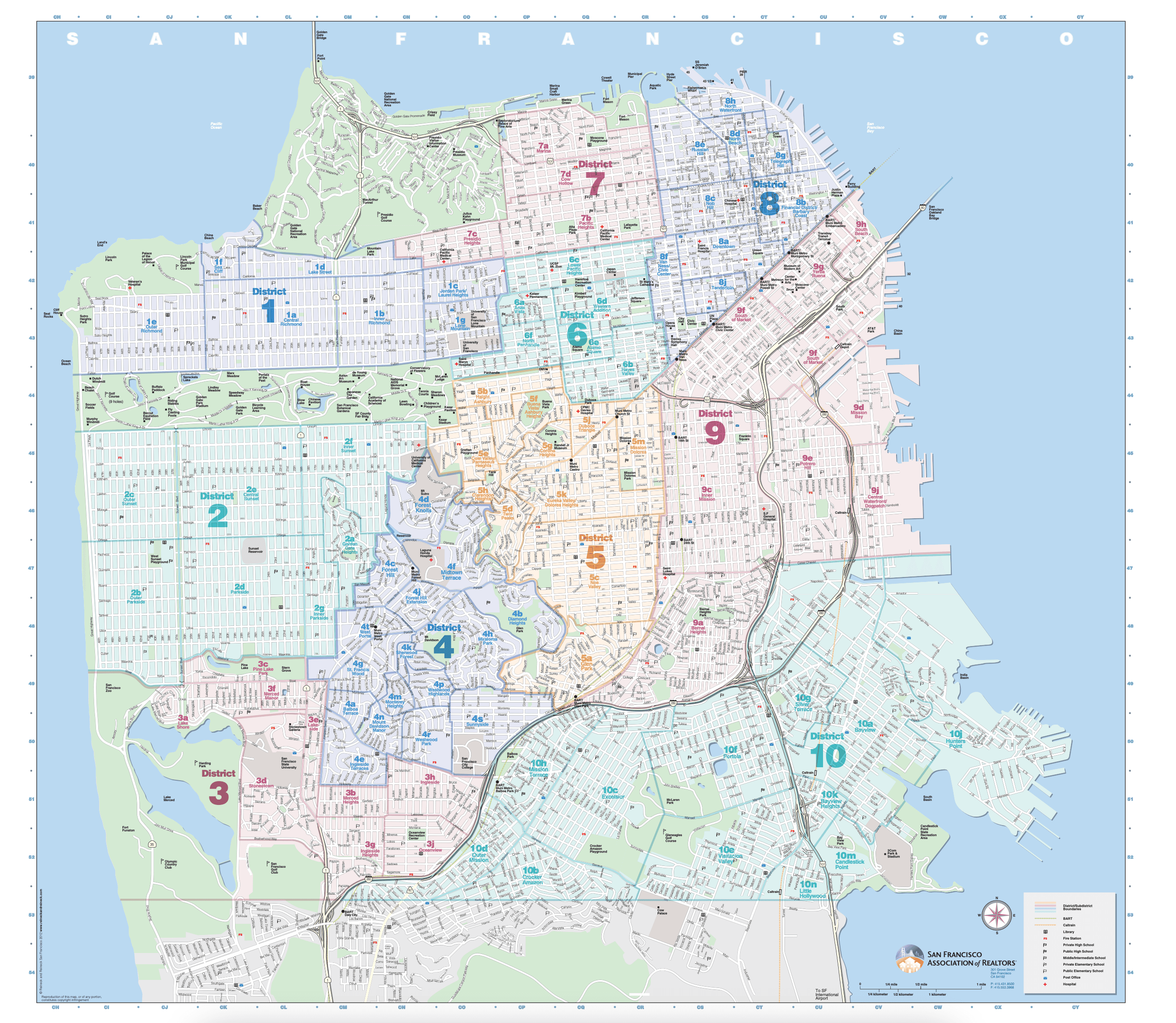 SFAR MLS District Map