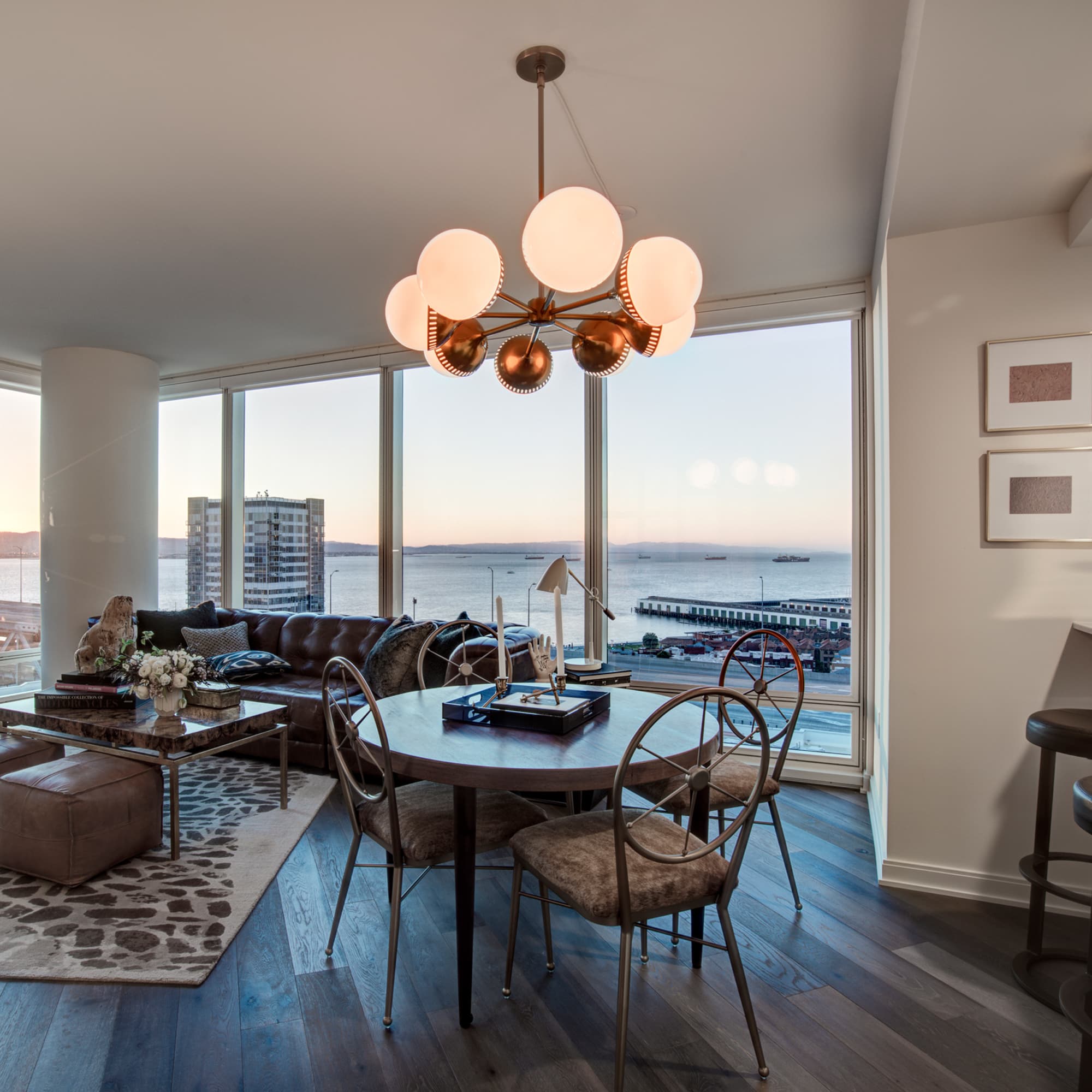 Large windows and spacious design make the homes in the Harrison feel both expansive and elegant, creating the perfect space for entertainment or simple relaxation.