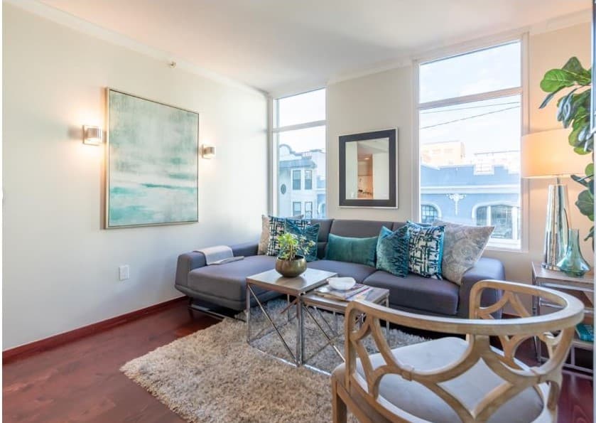 Hardwood flooring and tall windows allow for a natural lighting and spacious feel in Hayes residences. 