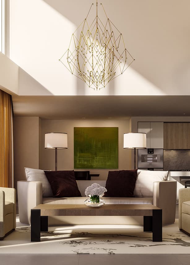 The Pacific is fashioned to posture class, elegance, and modernism in both design and capaciousness. With high-ceilings and luxurious decor, residences in the Pacific speak to an appreciation for the finer things in life. 