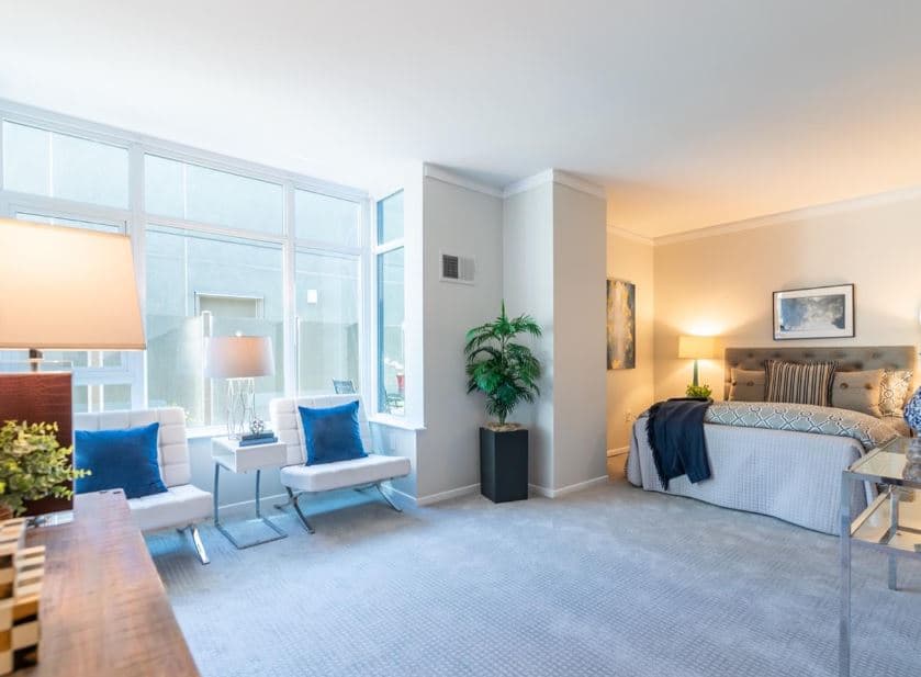 The Hayes is centrally located in Hayes Valley and provides a chic, modern experience for residents. 