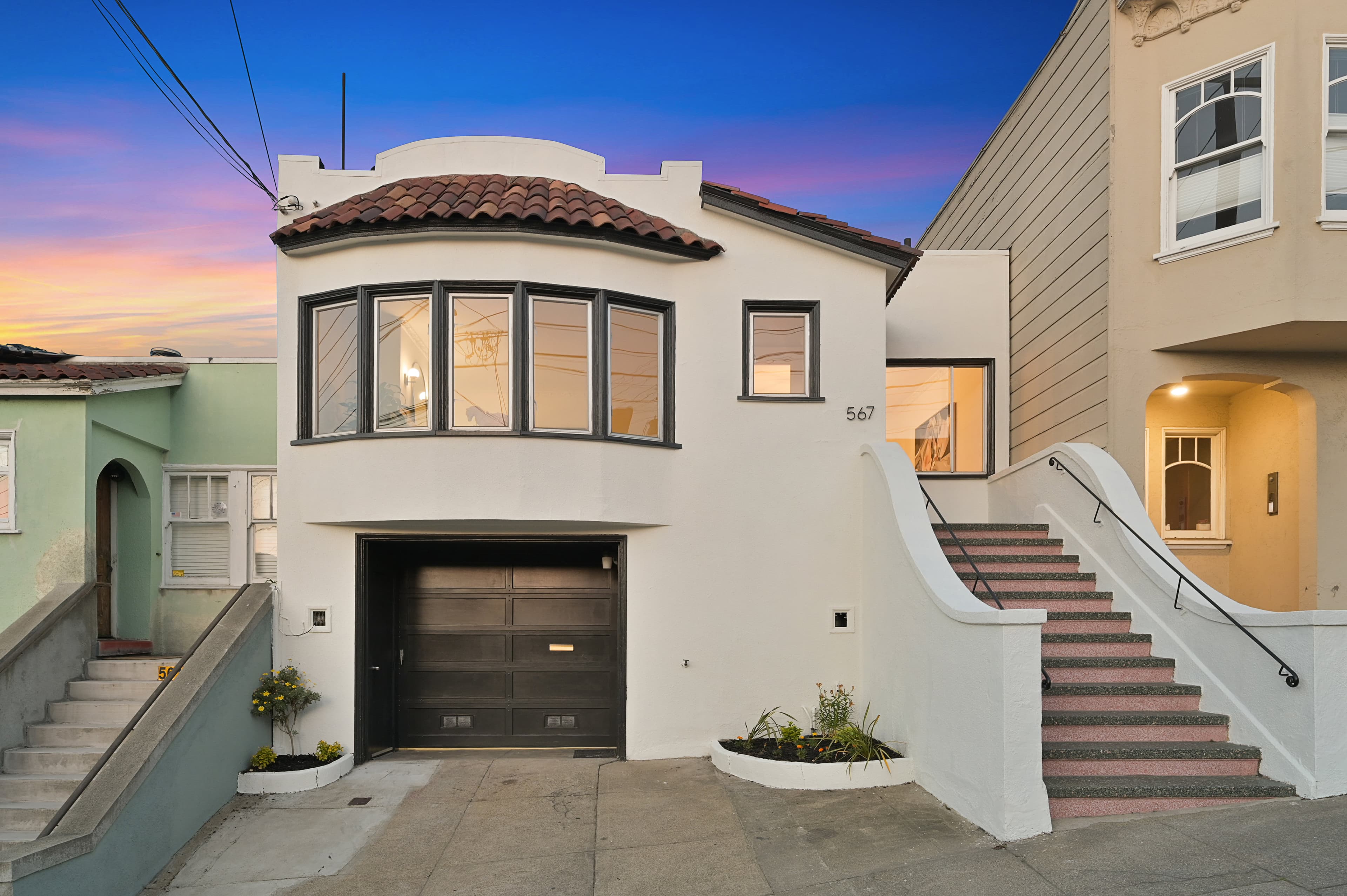 Updated front facade of 567 Kansas in Potrero Hill