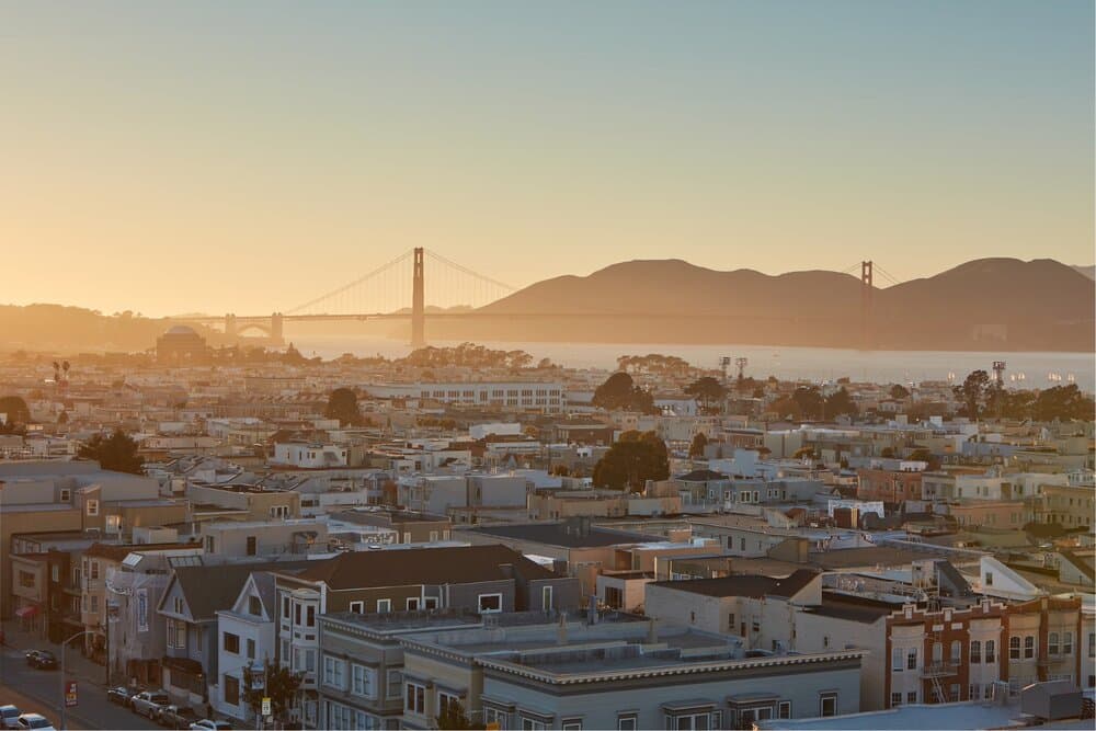 View of the Golden Gate Bridge from Union House