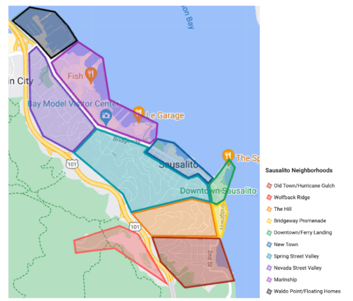 sausalito neighborhoods