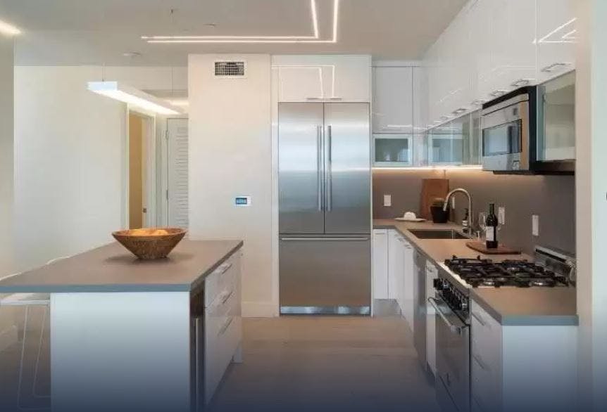 The kitchens in the Crimson have premium, stainless steal appliances, and the residences have smart features, which both come together to elevate the residential living experience. 