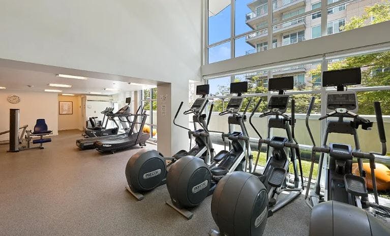 Another amenity that is considered important by many individuals when looking for a new condominium is the Arterra fitness center that is available for residents.
