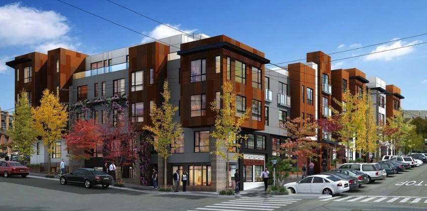 The Knox resides in Potrero Hill, a neighborhood with a Walkscore of 89, and offers residences that range from 600 to 1,500 square feet. 